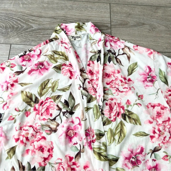 SHOW ME YOUR MUMU Brie robe Garden of blooms Short  Kimono Robe - Picture 6 of 13